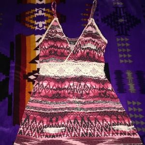 High low, v neck tank top